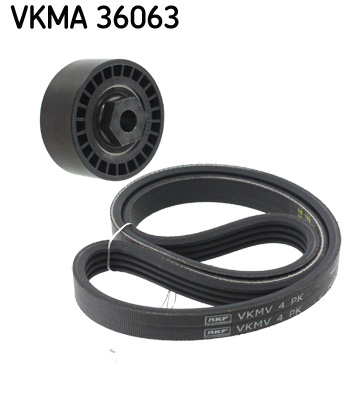 V formos rumbuotas diržas, komplektas - VKMA 36063 SKF